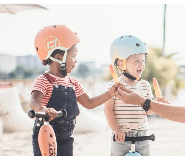 Scoot & Ride Kask Ochronny XXS-S dla dzieci 1-5 lat Peach - 580275 - zdjęcie 5